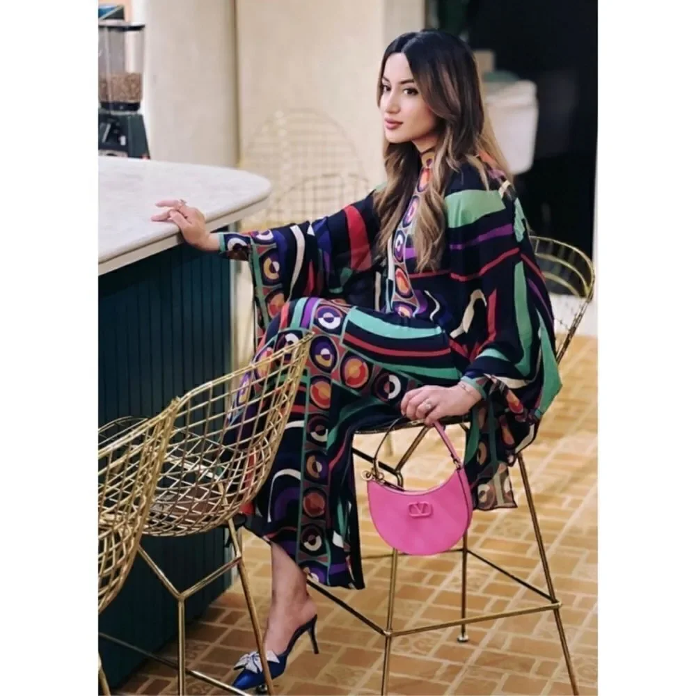 NWT Zara Blogger’s Favorite Printed Silk Effect Maxi Skirt, Size Small